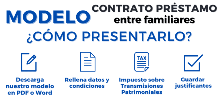 Modelo de contrato Préstamos entre familiares: PDF y WORD